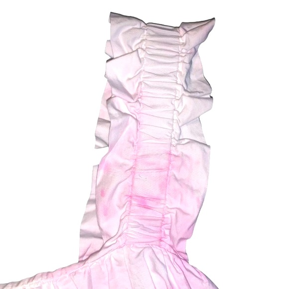 New Zara Pink Tie Dye Poplin Top - Picture 8 of 14